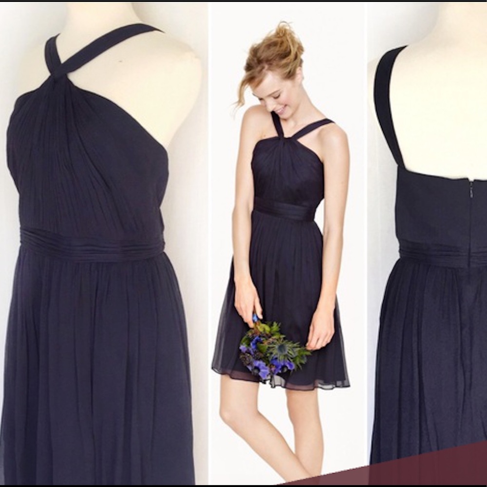 J Crew chiffon bridesmaid dress